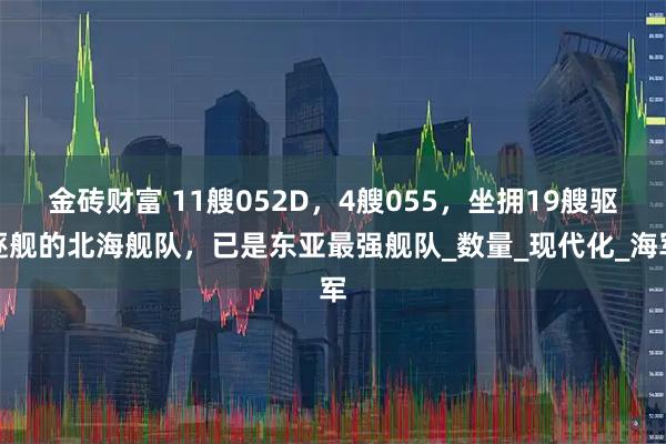 金砖财富 11艘052D,4艘055,坐拥19艘驱逐舰的北海舰队,已是东亚最强舰队_数量_现代化_海军